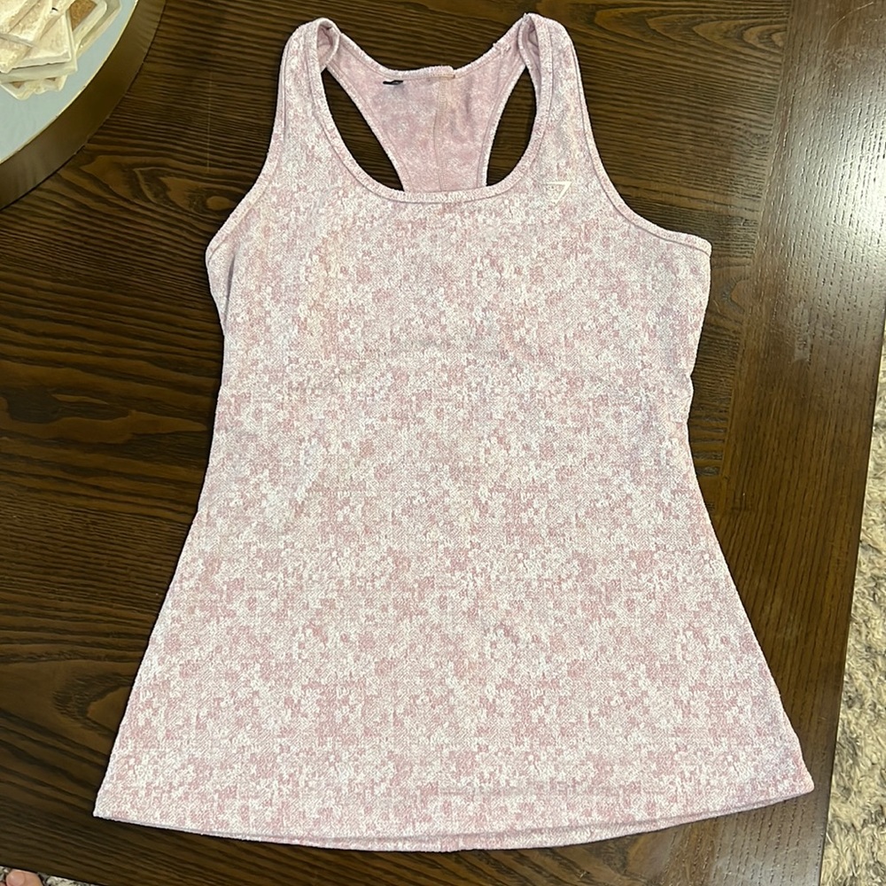 GymShark Fleur Texture tank top